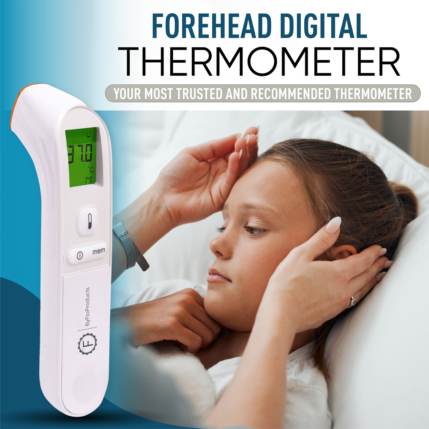 ByFloProducts Digital Forehead Thermometer (PG-IRT1602)
