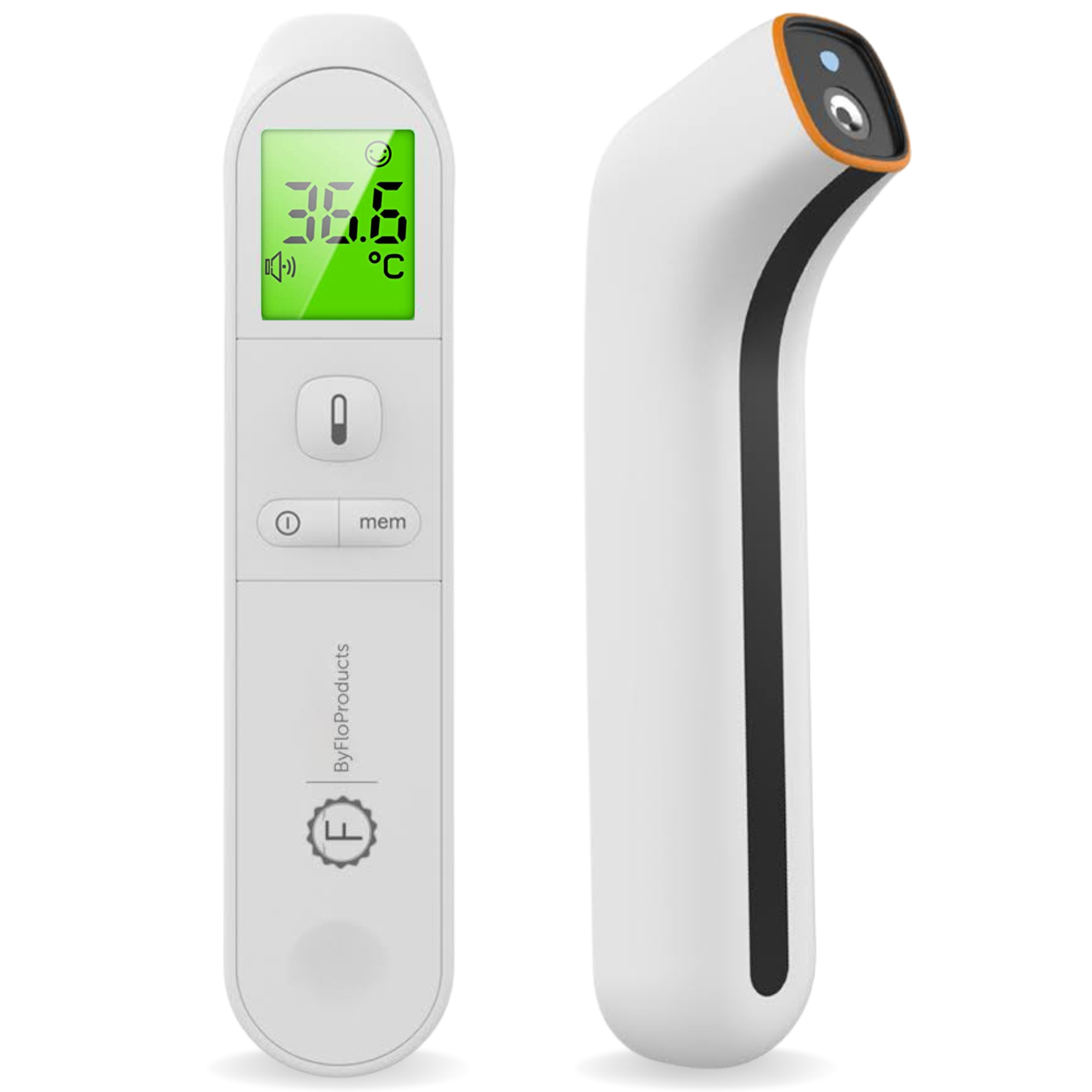 ByFloProducts  Thermomètre auriculaire, frontal et pour objet