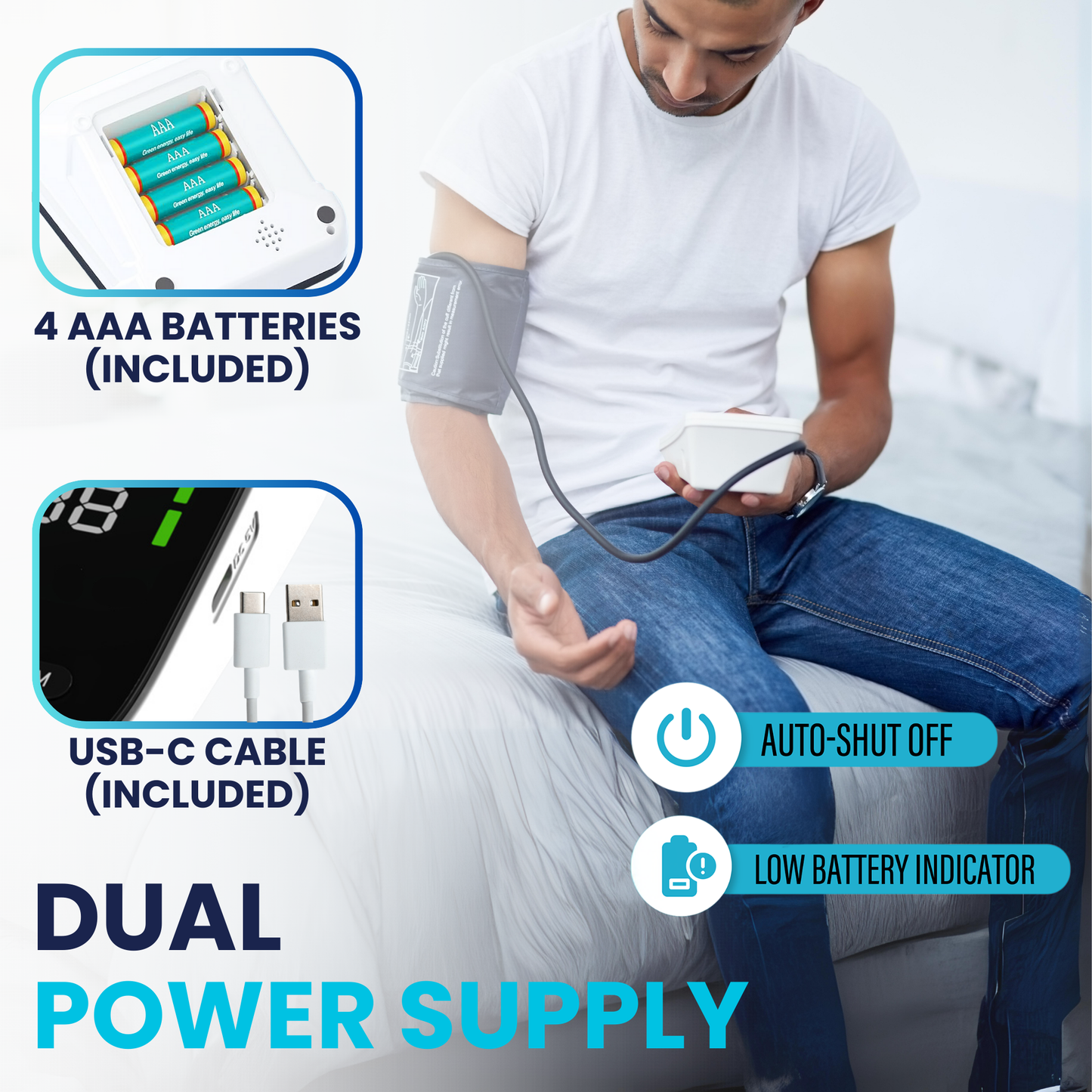 ByFloProducts Advanced Blood Pressure Monitor for Home Use - Easy to Use (FC-BP121)