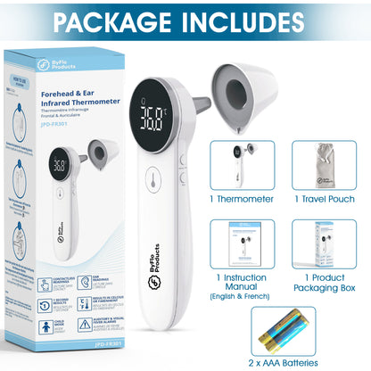 ByFloProducts 4-in-1 Non-Contact Infrared Thermometer (JPD-FR301)